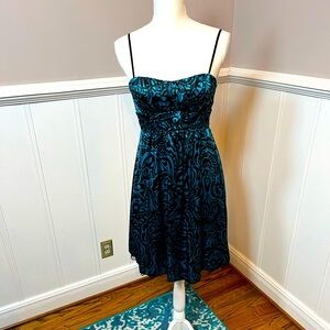 Ruby Rox Vintage Y2K dress Women’s size SMALL Black/Teal